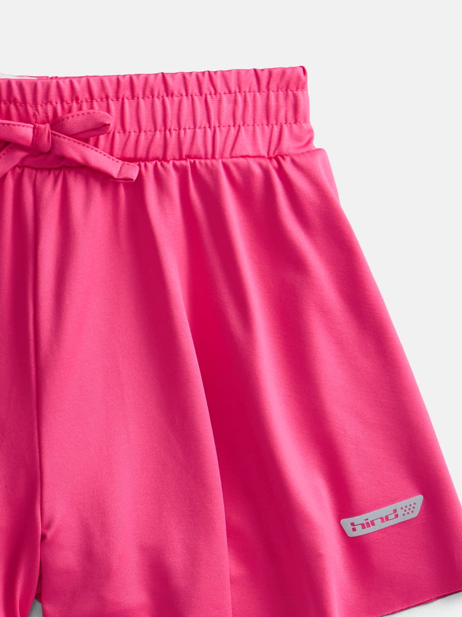 Hind Girls Athletic Racerback Tank Top, Shorts and Hair Bow, 3-Piece Outfit Set, Sizes 4-16