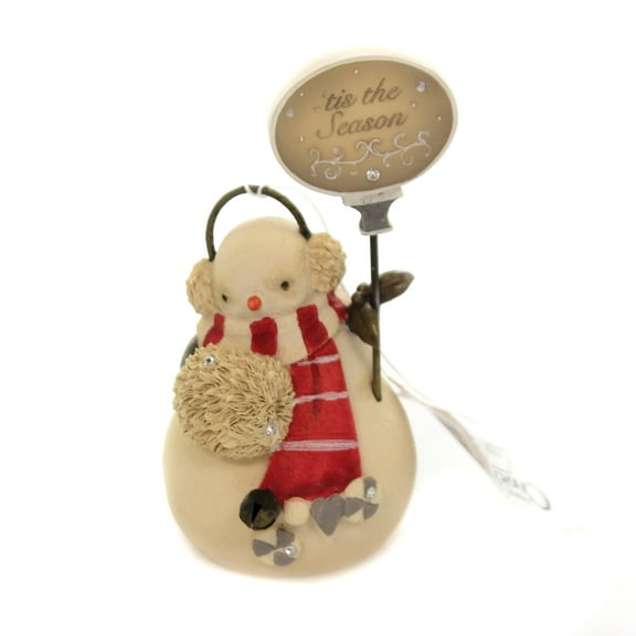 Christmas Tis The Season Snowman Polyresin Heart Of Christmas 6004116