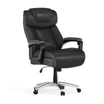 Flash Furniture Hercules Series Big & Tall Ergonomic LeatherSoft Office Chair, Black