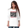 thumbnail image 3 of Ride MTB Mountain Bike Cyclist Plus Size Long Sleeve Graphic Tee Shirt Brisco Brands 3X, 3 of 5