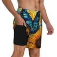 Balery Colorful Cloud Butterfly Sunflower Mens Swim Trunks Swim Shorts