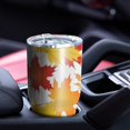 thumbnail image 4 of 30oz Autumn Fall Leaves Pattern Tumblers Stainless Steel Tumbler with Lid and Straw,Vacuum Insulated Double Wall Travel Tumbler Cups Mug with Cleaning Brush for Coffee,Tea, 4 of 7