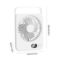 thumbnail image 3 of Dmlowu Desk Fan Ultra Quiet Powerful Portable Fan for Travel, Long Lasting Mini Cooling Fan for Office School Home, 5 Speed Rechargeable Standing Table Fan, 5x6.5 Inch, 3 of 8