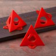 thumbnail image 3 of Almohadillas de pintura triangulares, estante de pirámides portátil para carpintería, rojo, 10 Uds., 3 of 9