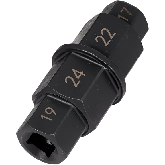 Chasenew Motorcycles Hex Axle Tool steady Hex Bit Socket Set Black Spindle Socket Adapter Tool 17mm,19mm,22mm,24mm with Gloves, 4 in 1