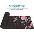 thumbnail image 3 of Sakura Cherry Blossom Extended Gaming Mouse Pad Non-Slip Rubber Base Pink Large Mousepad 31.5x11.8in with Stitched Edge Waterproof Flower Keyboard Pads Black Desk Laptop Mats for Work/Game/Office, 3 of 6