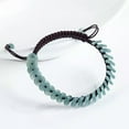 thumbnail image 2 of K-KED Natural Grade A Jade Jadeite Women Round Buckle Beads String Braided Bracelet, 2 of 4