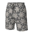 thumbnail image 4 of Pofeuu Sparkling Snowflakes Prin Men's Swim Trunks Quick Dry Bathing Suit Swimming Board Shorts Mesh Lining Beach Swimwear-X-Large, 4 of 6