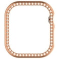 thumbnail image 2 of Caja Reloj Con Parachoques Brillante Y Cubierta Diamantes para Watch Series 10 42 Mm (oro Rosa), 2 of 3