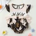 thumbnail image 2 of Gvdentm 3 Month Baby Girl Clothes Baby Girls Smocked Bubble Romper Ruffle Sleeveless Embroidery Bodysuit Cute Print Summer Clothes Clothes Girl|0-3 Months, 2 of 7
