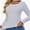 White, variant on Long Sleeve T Shirts for Women Ribbed Knit Basic Tops Casual Slim Fitted Tee Tshirts