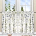 thumbnail image 3 of Ellis Curtain Abigail Design Printed Room Darkening 2-Piece Window Rod Pocket Pair Set With 2 Tiers - 56x24" - 56" x 24" Lilac, 3 of 3