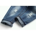 thumbnail image 3 of KIDSCOOL SPACE Baby Girl Boy Jeans,Little Kid Elastic Band Inside Ripped Denim Pants, 3 of 6