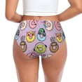 thumbnail image 3 of Womens Underwear Cartoon Donut Prints Funny Cuteness No Show Seamless Underwear for Women, Soft Stretch Women's Panties, Hipster Ladies Panties Bikini Underwear Briefs, 3 of 6