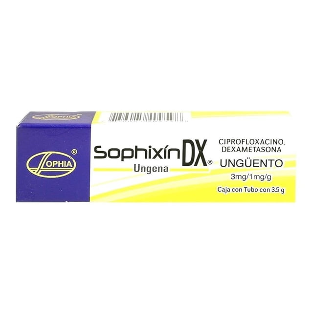 Sophixín DX Ungena ungüento 3mg 1mg/g caja con tubo con 3.5 g