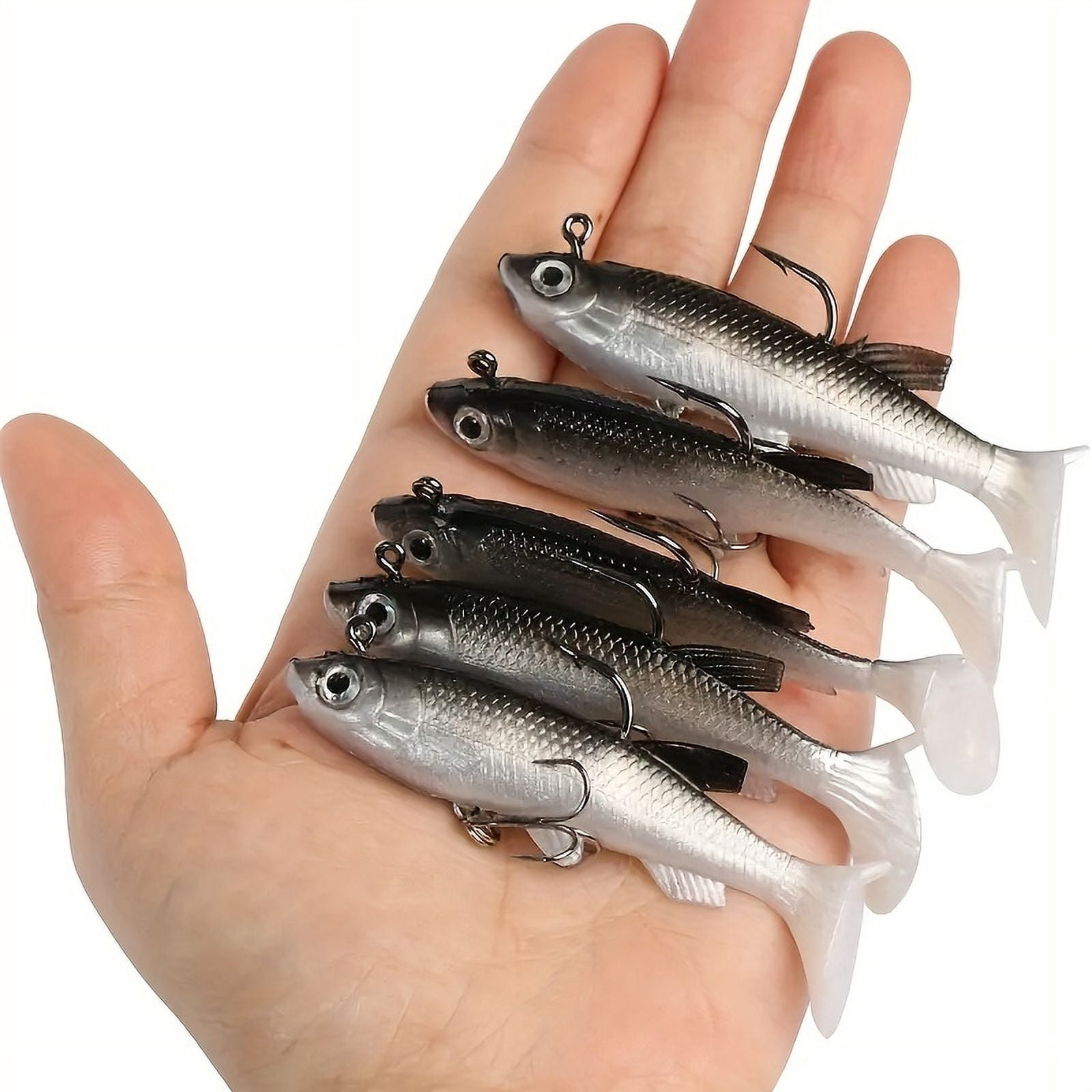 5pc Soft Fishing Lure: Lead-Coated Bionic Soft Bait for Fresh & Saltwater Fishing!