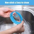 thumbnail image 4 of Silicone Egg Ring, 100% Food Grade Egg Cooking Rings, Egg Rings Non Stick, Egg Cooking Rings, Perfect Fried Egg Mold or Pancake Rings (New, 4pcs, Blue), 4 of 5