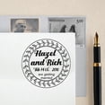 thumbnail image 1 of Custom Round Wedding Stamp Wedding Invitation Personalized Rubber Stamp, 1 of 1
