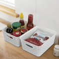 thumbnail image 4 of 6-Pack Plastic Storage Basket Organizer, White, 4 of 7