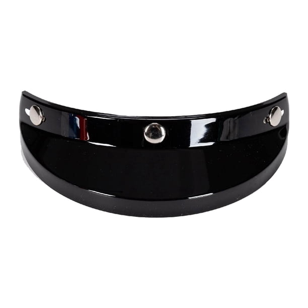 Visera para casco de motocicleta, 3 protectores retro a presión para con 3 botones Reemplazo directo Accesorios Repuestos Negro Macarena pico de visera vintage