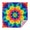 Colorful Rainbow Tie-1, variant on Colorful Striped Pattern Square Tablecloth,Waterproof Square Table Cover,Wipeable Spillproof Washable Table Cover for Home Kitchen Party Decor 42"X42"(107x107cm)
