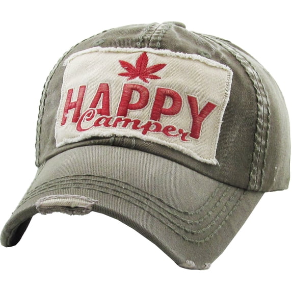 Leaf Happy Camper Vintage Ballcap One Size Adjustable