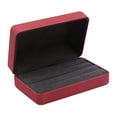 fenteer Jewelry Case PU Leather Trendy Showcase Tray Jewelry Box for