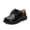 Black, variant on LYHaoo Boys Classic Dress Shoes Formal Casual Round Toe Flats Shoes for Boys School Uniform Shoes,Black,Sizes 11(6.77") Little Kid