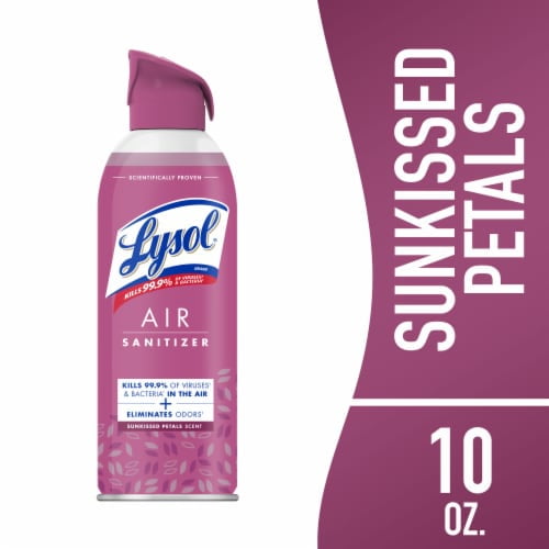 Lysol Sunkissed Petals Scent Air Sanitizer 10 oz - Pack of 2