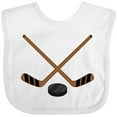 thumbnail image 3 of Inktastic Sports Hockey Sticks Boys or Girls Baby Bib, 3 of 4