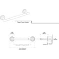 thumbnail image 3 of Gatco Latitude II Kitchen Paper Towel Holder, Matte Black, 3 of 3