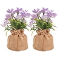 thumbnail image 1 of 2 arreglos de orquídeas artificiales de plástico en macetas para decoración de jardín., 1 of 5