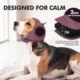 thumbnail image 6 of Soft Noise Cancelling Ear Wraps for Dogs-Dog Ear Cover with Thick Sound-Absorbing Pads for Noise Reduction&Anxiety Relief,Head Wrap Calming Hoodie for Thunder,Firework,Hematoma,Grooming(Coffee,M), 6 of 9
