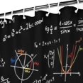 thumbnail image 3 of Math Equations Graphs Black Pattern Shower Curtain 72"x84" ,Bathroom Decorative Shower Curtains Set with 12 Hooks,Modern Waterproof Washable Shower Curtain, 3 of 6