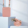 thumbnail image 4 of ELEHOLD Case for Samsung Galaxy Z Flip 6, Shockproof Faux Leather Wallet Phone Case with Shoulder Strap,Rosegold, 4 of 8