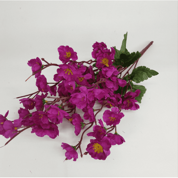 Xiao Hua 3 flores artificiales de flor de durazno, flores artificiales para decoración de bodas