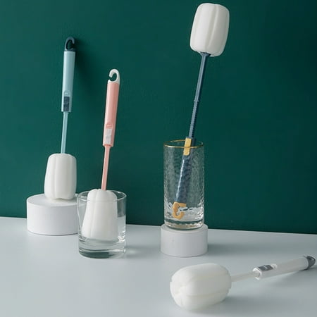 

Xunyuan Telescopic Glass Cup Bottle Sponge Brush Kitchen Cleaning Tool with Long Handle