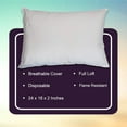 thumbnail image 2 of McKesson Disposable Bed Pillows, Breathable Cover, White, 20" x 26", 1 Ct, 2 of 9