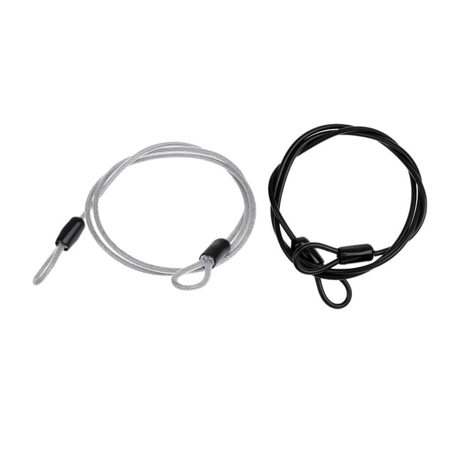 2 uds Cadena de bloqueo de Cable de seguridad para bicicleta Macarena núcleo de acero bloqueo en U a prueba de arañazos Ciclismo Sport Loop de seguridad