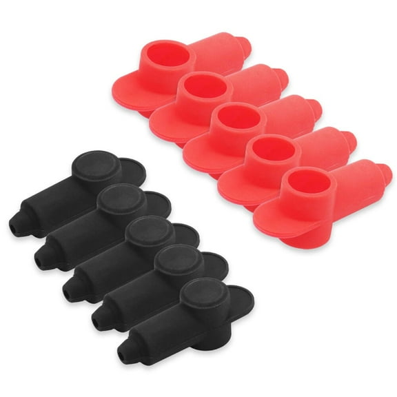 10 Pack Silicone Terminal Covers Fits 10-2 AWG Wire for Alternator Battery Stud