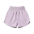 thumbnail image 4 of Oplxuo Boxer Shorts for Women Gingham Pajama Summer Casual Lounge Sleep Plaid Shorts Y71K Beach Bottoms, 4 of 7