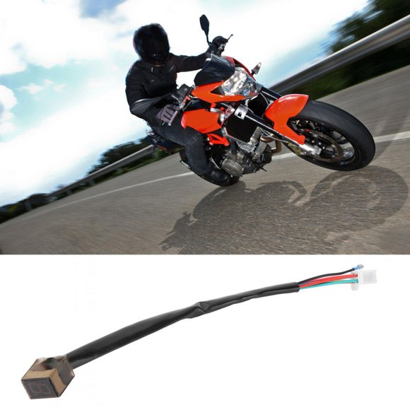 Indicador de marcha, indicador de marcha digital LED universal con 6 palancas de cambios Indicador de marcha de motocicleta Compacto y liviano