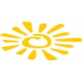 thumbnail image 4 of Sun Piggy Bank, Doodle Style Sun Circle and Rays Burst Beams Nature Hot Summertime, Ceramic Coin Bank Money Box for Cash Saving, 3.6" X 3.2", Yellow White, by Ambesonne, 4 of 4