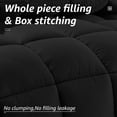 thumbnail image 2 of HYLEORY All Season Full Size Bed Comforter - Cooling Down Alternative Quilted Duvet Insert with Corner Tabs - Winter Warm - Machine Washable - Black, 2 of 14