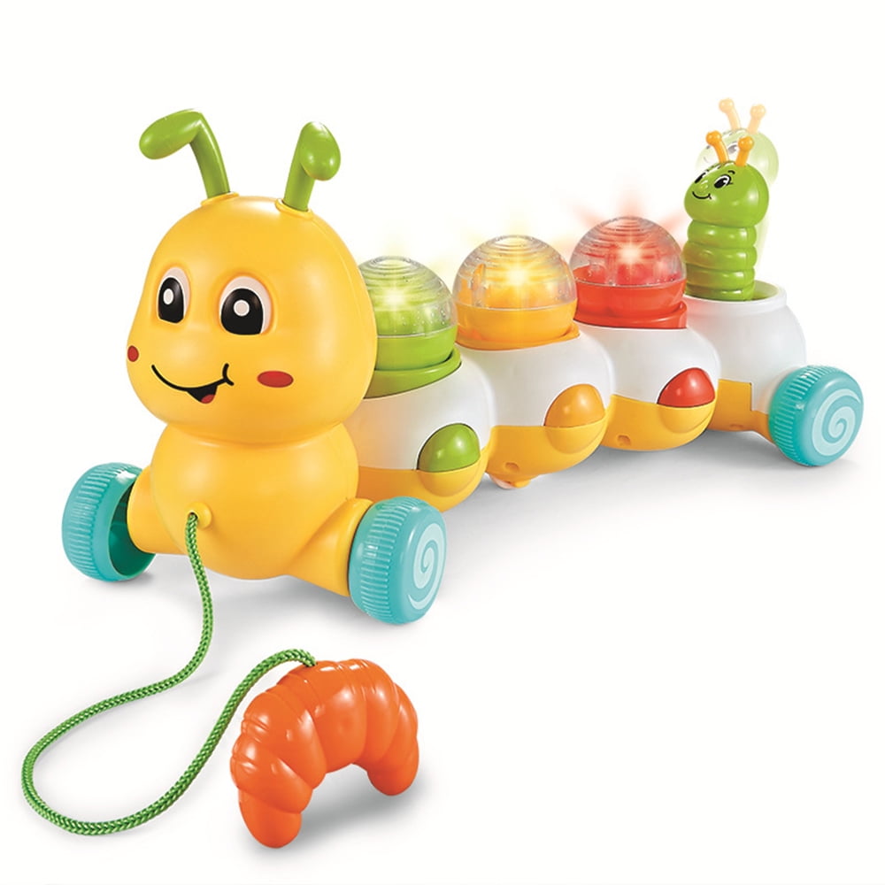 Girony Baby Pull Along Toys for Toddlers 12 months, Musical Colorful