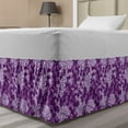 thumbnail image 1 of Flower Bed Skirt, Lilac Flowers Blossoms in Spring Romantic Meadow Happy Fun Countryside Print, Elastic Bedskirt Dust Ruffle Wrap Around for Bedding Decor, 4 Sizes, Purple White, by Ambesonne, 1 of 2