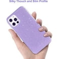 thumbnail image 5 of For Apple iPhone 13 Pro Max (6.7") Glitter Sparkle Bling Shiny Thin Slim Hybrid Rubber Silicone Soft TPU Gel Protective Phone Case Cover by Xpression [Purple], 5 of 8