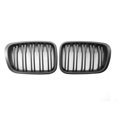thumbnail image 1 of TFixol2 PCS Matte Black Radiator Grille Sports Grille with Double Bar Replacement for BMW 3 series E46 Saloon Touring 1998-2001, 1 of 7