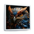 thumbnail image 2 of Designart "Portrait Of Wise Owls II" Animals Owl Floater Framed Canvas Wall Art, 2 of 5
