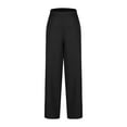 thumbnail image 4 of Annhoo Business Casual Pants for Women Plus Size High Waisted Wide Leg Dress Pants Plus Size Office Work Trousers, 4 of 7